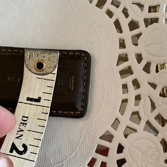 RARE Coach brown and silver hang tag - bag charm set - Picture 11 of 12